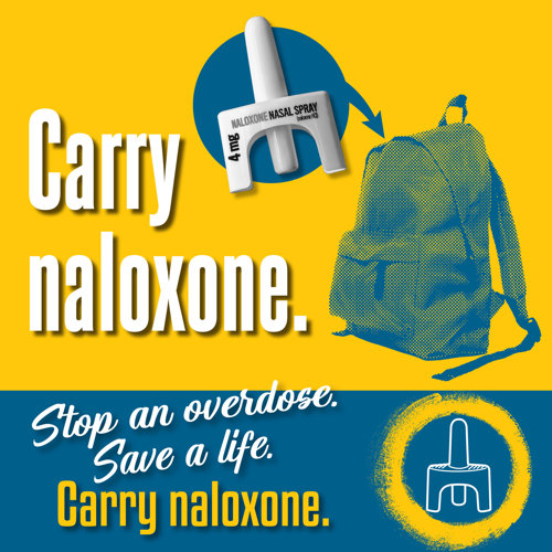 Carry naloxone social media graphic